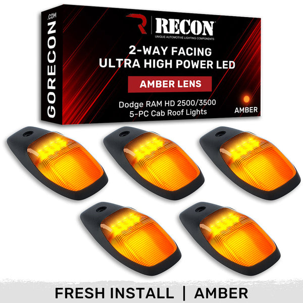 Recon Accessories Roof Marker Light (MPN: 264345AMHPAM)
