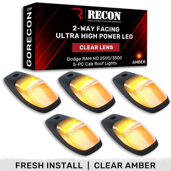 Recon Accessories Roof Marker Light (MPN: 264345CLHPAM)