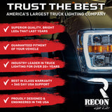 Recon Ultra High Power LED Projector Headlights (MPN: 264479BKWH)