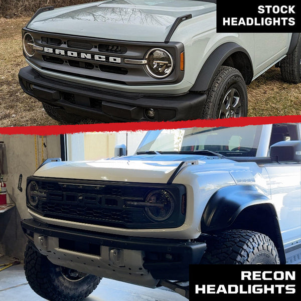 Recon Ultra High Power LED Projector Headlights (MPN: 264479BKWH)