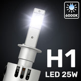Recon 25 Watt H1 LED Headlight Bulbs (MPN: 264H1LEDHPNB)