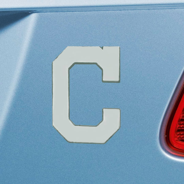 Fan Mat MLB Cleveland Indians Heavy Duty Chrome Emblem (MPN: 26570)