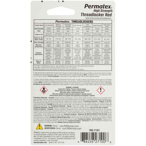 Permatex High Strength Thread Sealant (MPN: 27100)