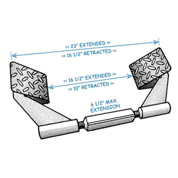 Wheel chock for single axle trailers (MPN: 28020)