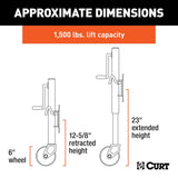 CURT Marine Trailer Tongue Jack (MPN: 28156)