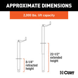 CURT A-Frame Manual Topwind Jack (MPN: 28200)