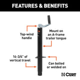CURT A-Frame Manual Topwind Jack (MPN: 28202)