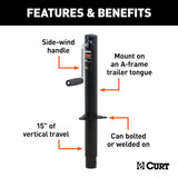 CURT A-Frame Manual Sidewind Jack (MPN: 28204)