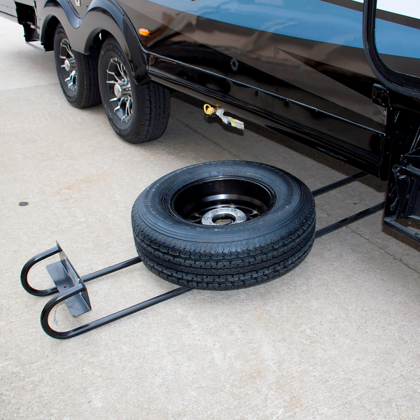 Hide-A-Spare Tire Carrier for Trailers (MPN: 28218B)