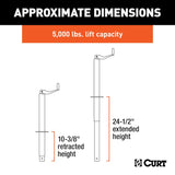 CURT A-Frame Manual Topwind Jack (MPN: 28250)