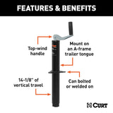 CURT A-Frame Manual Topwind Jack (MPN: 28250)