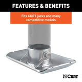 CURT Trailer Tongue Jack Foot Plate (MPN: 28272)