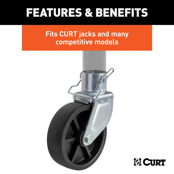 CURT Trailer Tongue Jack Caster (MPN: 28276)