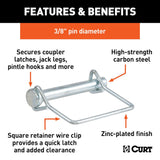 CURT Trailer Coupler Safety Pin Clip (MPN: 28279)