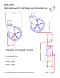 Trailer Tongue Jack Caster (MPN: 29041B)