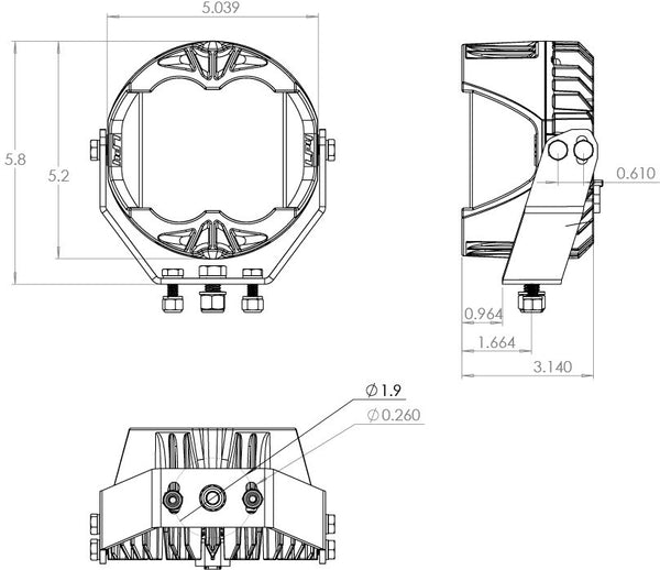 Baja Designs LP4 Pro LED Driving Fog Light (MPN: 297814)