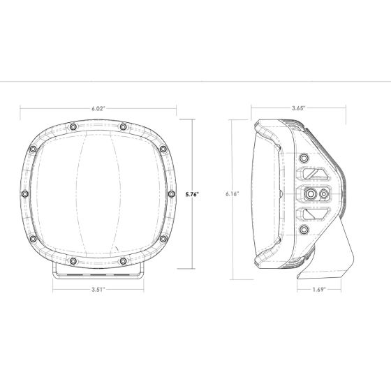 Rigid Adapt XP Pro Amber LED Light (MPN: 300514)