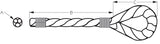 Sea Dog Twisted 3 Strand Dock Line (MPN: 301110015BK-1)