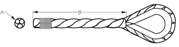 Sea Dog Nylon Rope (MPN: 301110100WH-1)