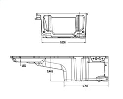 Holley LS Retro-fit Engine Oil Pan (MPN: 302-2)
