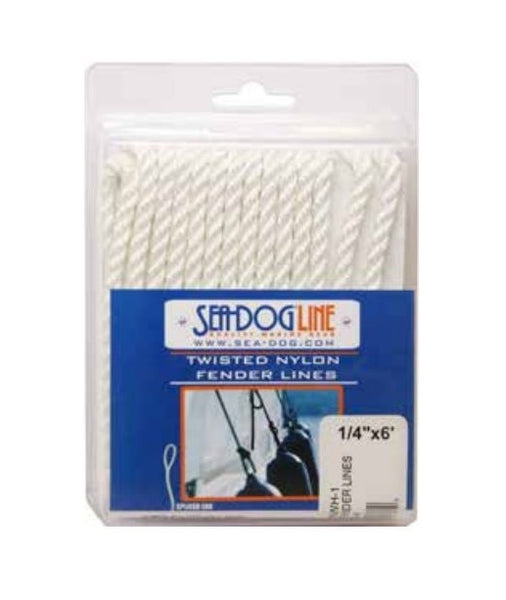 Sea Dog Boat Fender Line (MPN: 302106006WH-1)