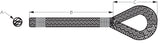 Sea Dog Double Braided Dock Line (MPN: 302110020G/W-1)