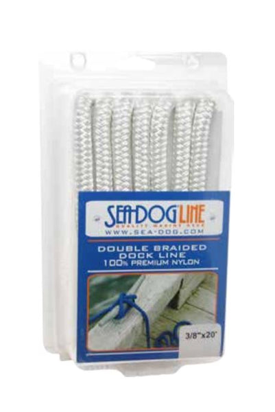 Sea Dog Double Braided Dock Line (MPN: 302110010WH-1)