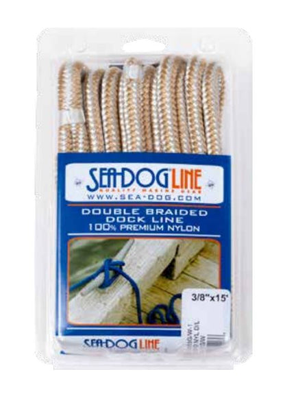 Sea Dog Double Braided Dock Line (MPN: 302110015G/W-1)