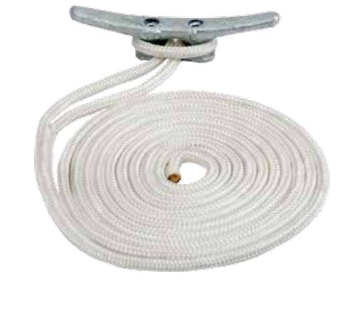 Sea Dog Double Braided Dock Line (MPN: 302110015WH-1)
