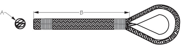 Sea Dog Double Braided Nylon Rope (MPN: 302110100G/W-1)