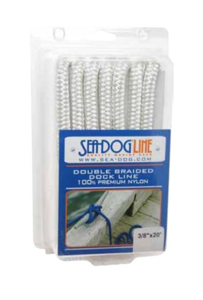 Sea Dog Double Braided Dock Line (MPN: 302112025WH-1)