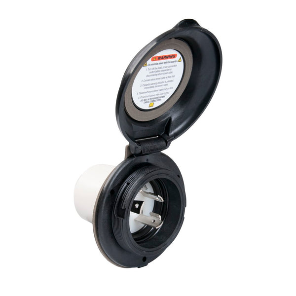 ParkPower Power Inlet Port (MPN: 304EL-BRV.BLK)