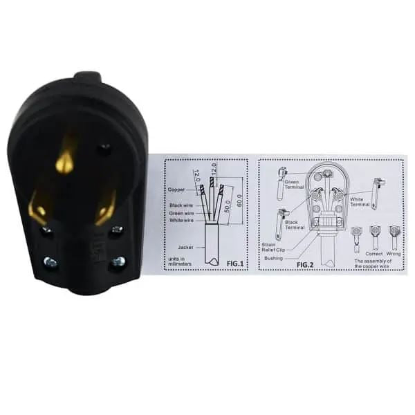 Hughes Auto Power Cord Plug End (MPN: 30APLUG)