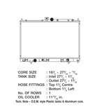 CSF Radiator With Transmission Cooler (MPN: 3130)