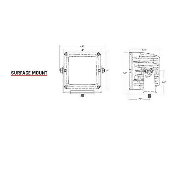 Rigid D-XL Pro LED Driving Fog Light (MPN: 322213)