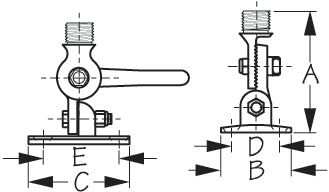 Sea Dog Antenna Mount (MPN: 329230-1)
