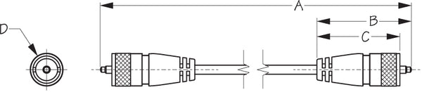 Sea Dog Coaxial Cable Assembly (MPN: 329804-1)