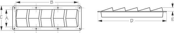 Sea Dog Louver Vent Cover (MPN: 331290-3)