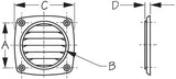 Sea-Dog Bilge Vent (MPN: 337316-1)