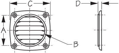 Sea-Dog Bilge Vent (MPN: 337316-1)