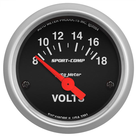 AutoMeter Voltmeter Gauge (MPN: 3391)