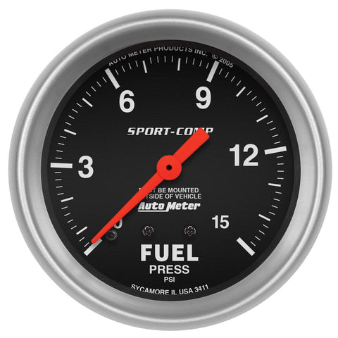 AutoMeter Fuel Pressure Gauge (MPN: 3411)