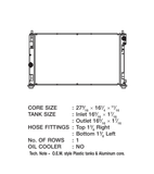 CSF Radiator With Transmission Cooler (MPN: 3415)
