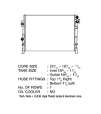 CSF Radiator With Transmission Cooler (MPN: 3455)