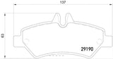 Hella Low-Metallic Brake Pads (MPN: 355005351)