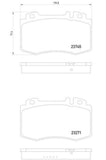 Hella Low-Metallic Brake Pad Set (MPN: 355010101)