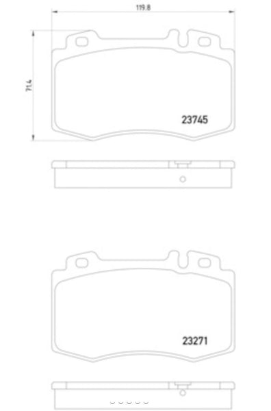 Hella Low-Metallic Brake Pad Set (MPN: 355010101)