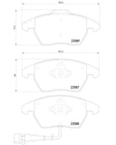 Hella Low-Metallic Brake Pad Set (MPN: 355010581)