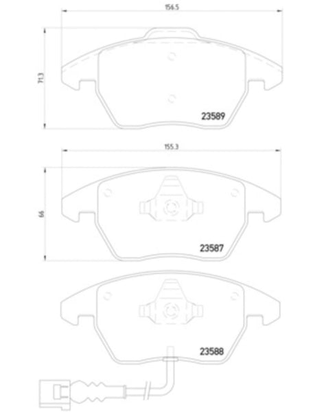 Hella Low-Metallic Brake Pad Set (MPN: 355010581)