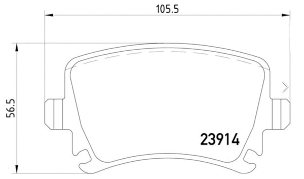 Hella Low-Metallic Brake Pads (MPN: 355010601)